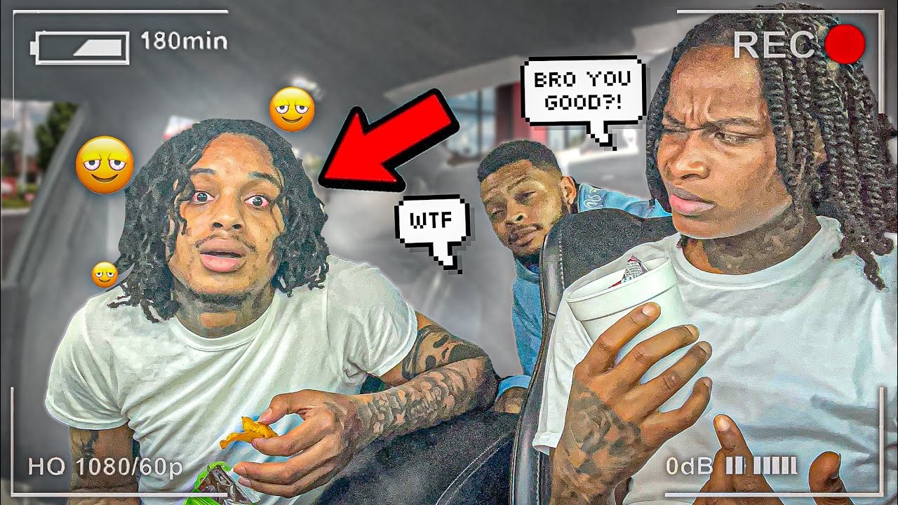 Ведут себя под кайфом перед бандой (веселые реакции)