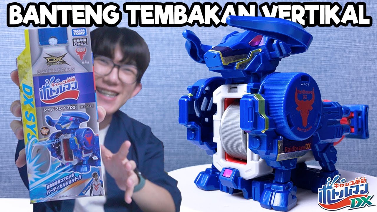 BANTENG NGAMOKK!! Bottleman Vertikal DX! Unboxing Raid Brave DX - Bottleman Indonesia
