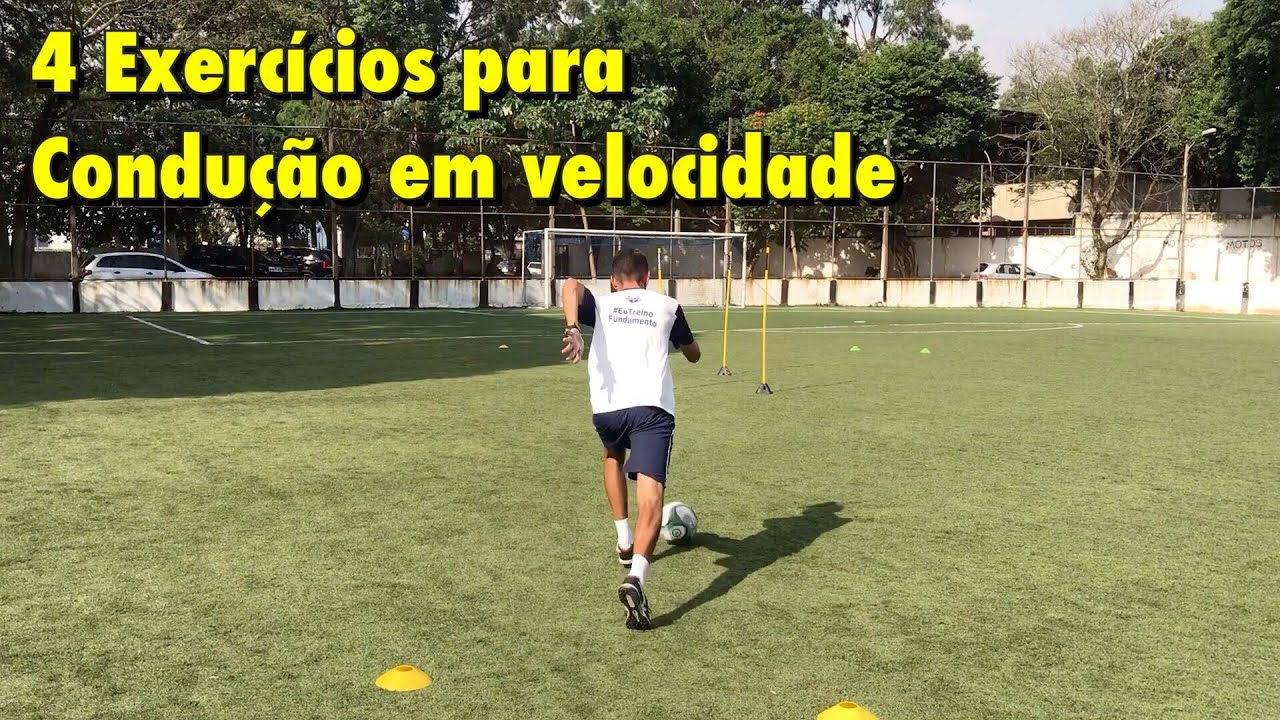Exercícios para melhorar CONDUÇÃO DE BOLA em VELOCIDADE - Treino de Futebol