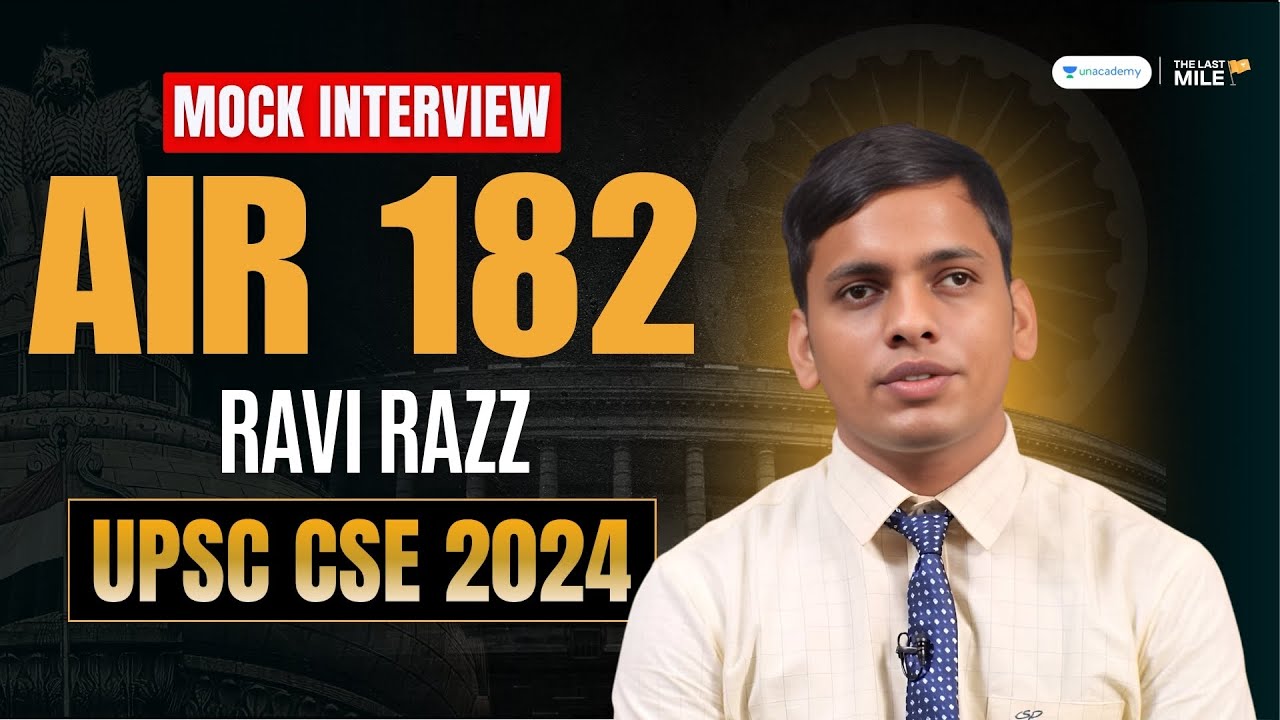 Ravi Razz (Visually Impaired) Rank 182 UPSC Result 2024 | UPSC Mock Interview | Hindi Medium Topper