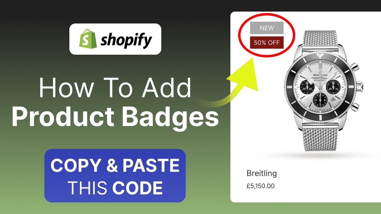 How To Add Product Badges On Shopify - Horizon Theme