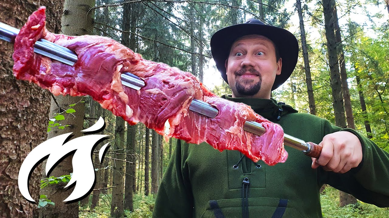 Wie du minimalistisch episches Fleisch auf Feuer grillst ASMR 🔥🔥🔥