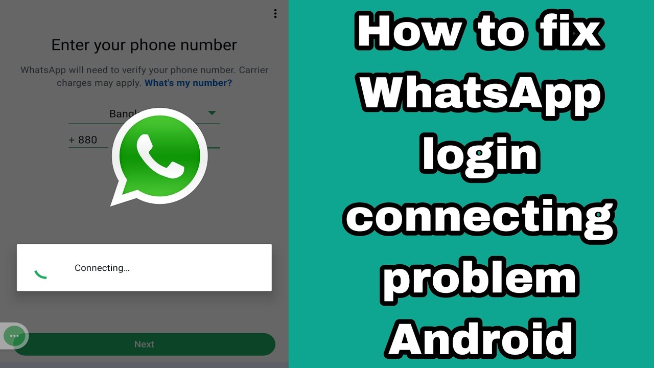 Fix WhatsApp login connecting problem 2025 | WhatsApp connecting problem | WhatsApp login problem