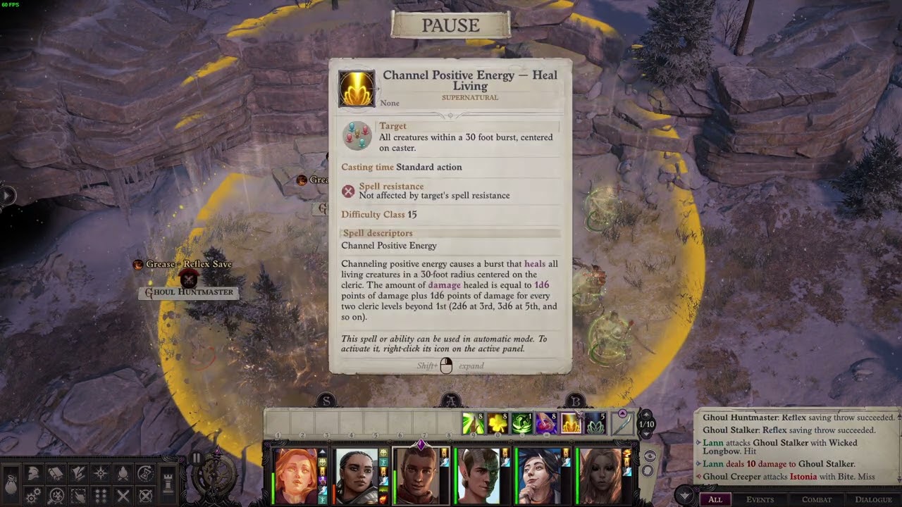 Pathfinder: Wrath of the Righteous - Nameless Ruins Ghoul fight.