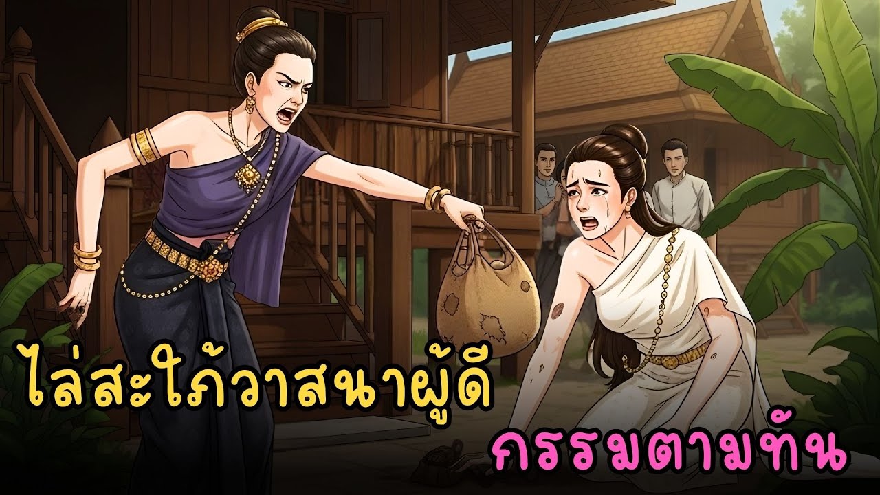 แม่ผัวโหดไล่สะใภ้วาสนาภรรยา สุดท้ายหมดตัว | นิทานพื้นบ้านไทย · เรื่องเล่าเก่าแก่