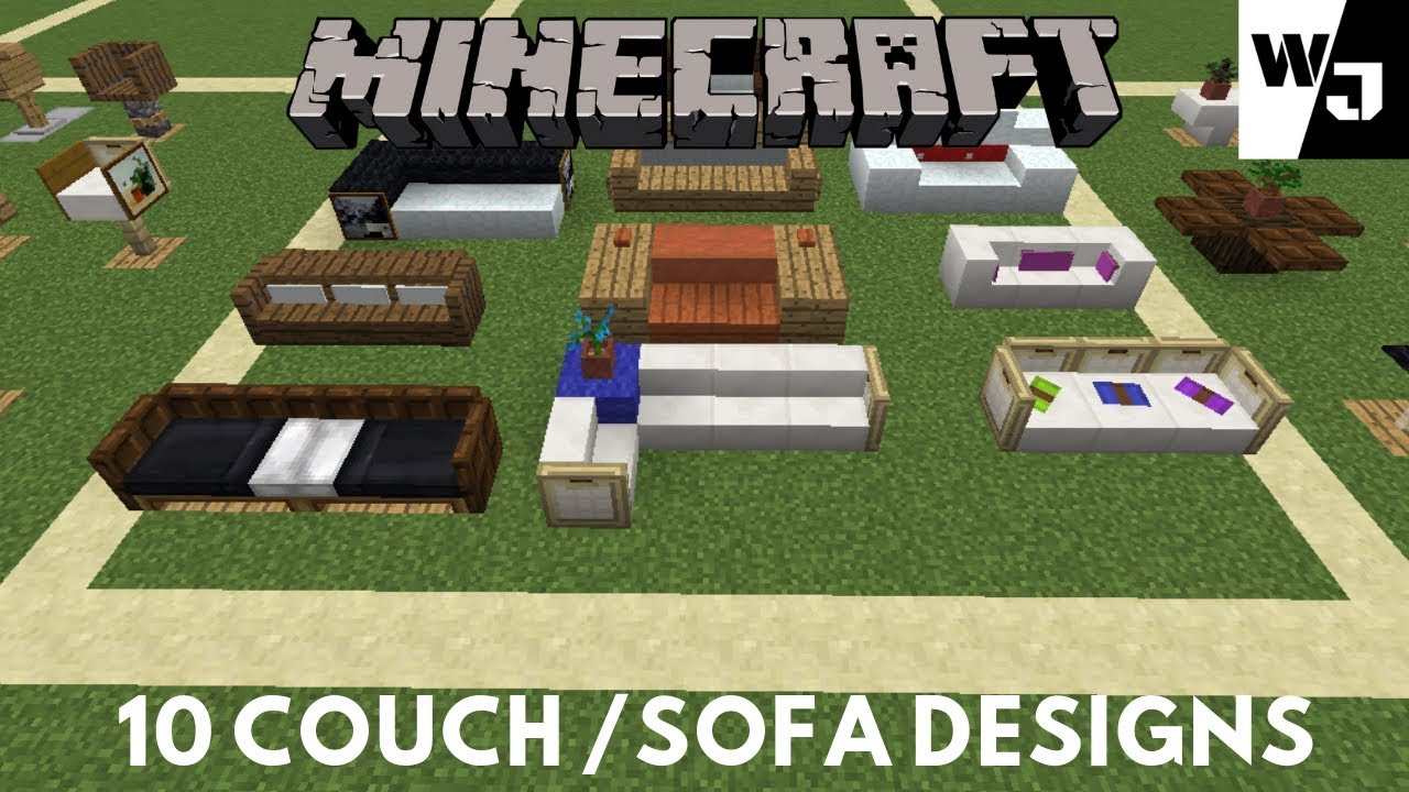 Minecraft: 10 Sofa and Couch Designs