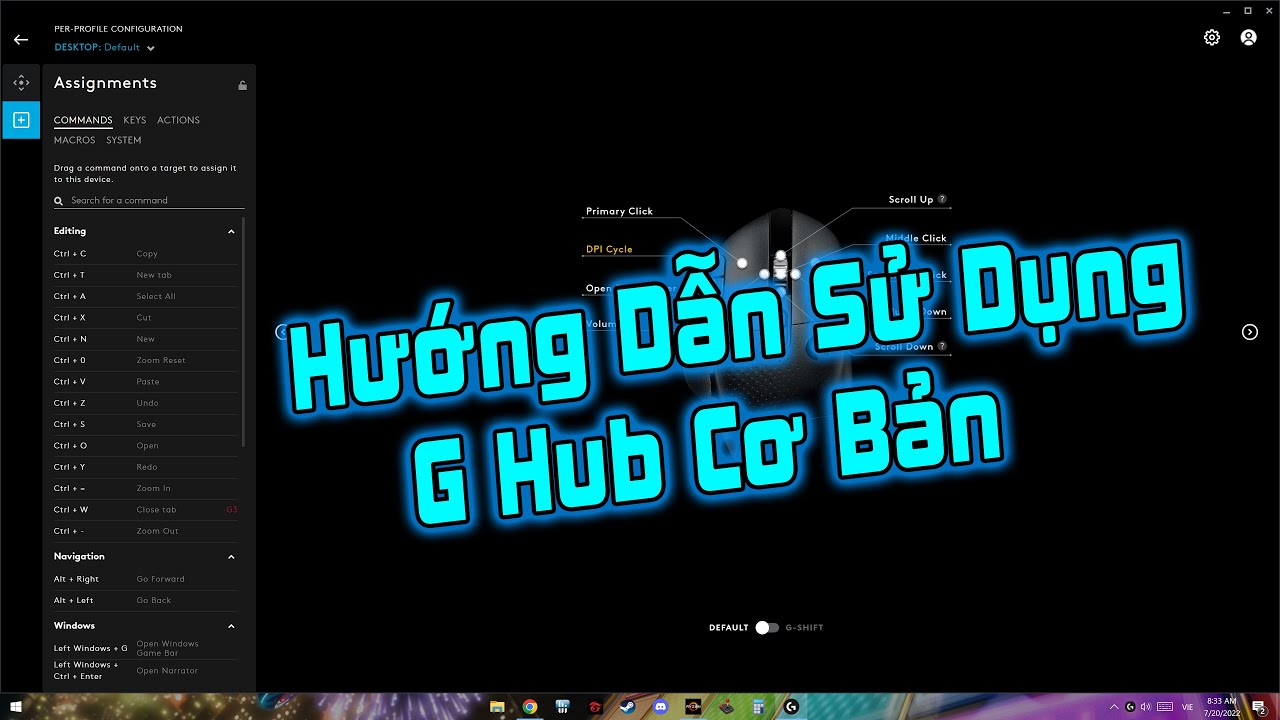 TOMOKO Hướng Dẫn Sử Dụng G Hub Cơ Bản