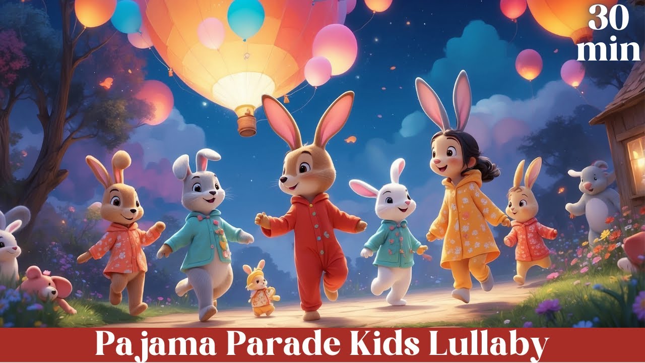 Pajama Parade: Playful Lullaby for Kids | 30 Min Relaxing Sleep Music