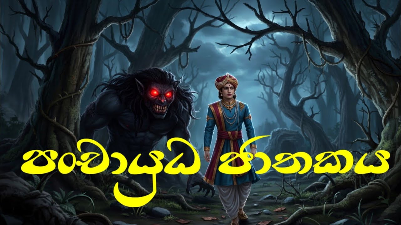 කිසිදු යක්ශයෙකුට බිය නැති පංචායුධ කුමරුගේ ජාතකය . (පංචායුධ ජාතකය) 