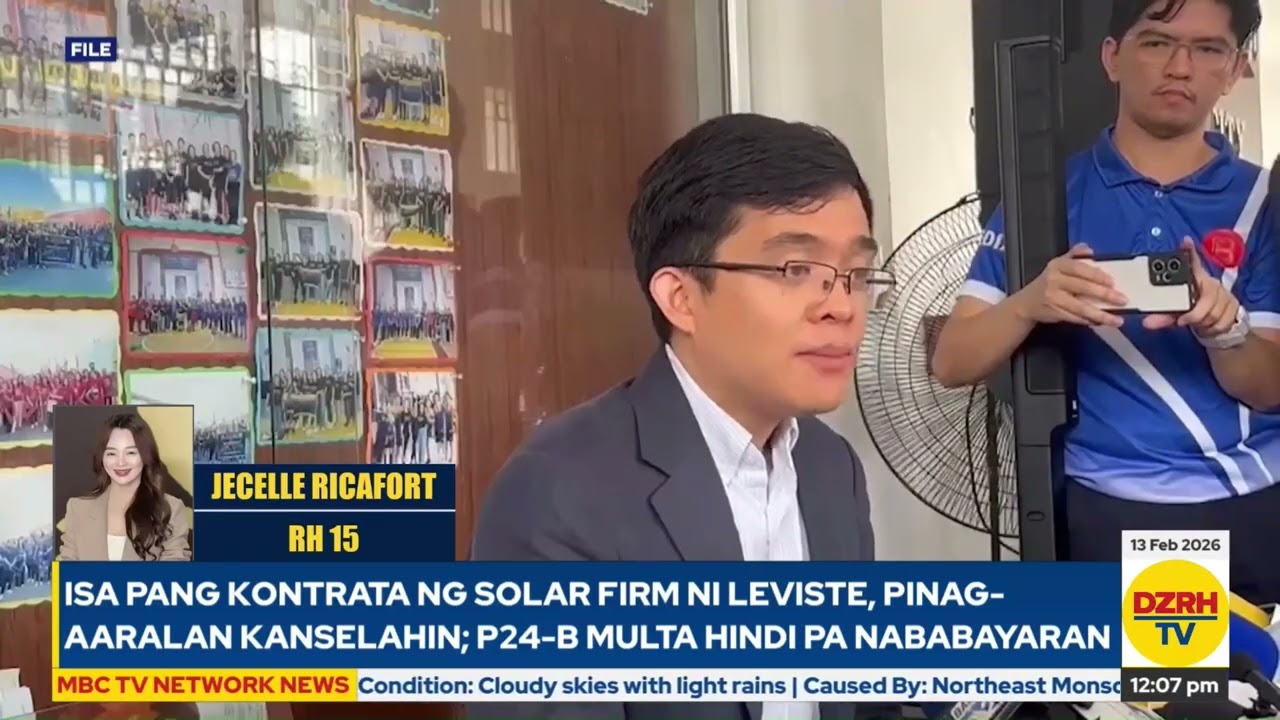 Isa pang kontrata ng solar firm ni Leviste, pinag-aaralan kanselahin