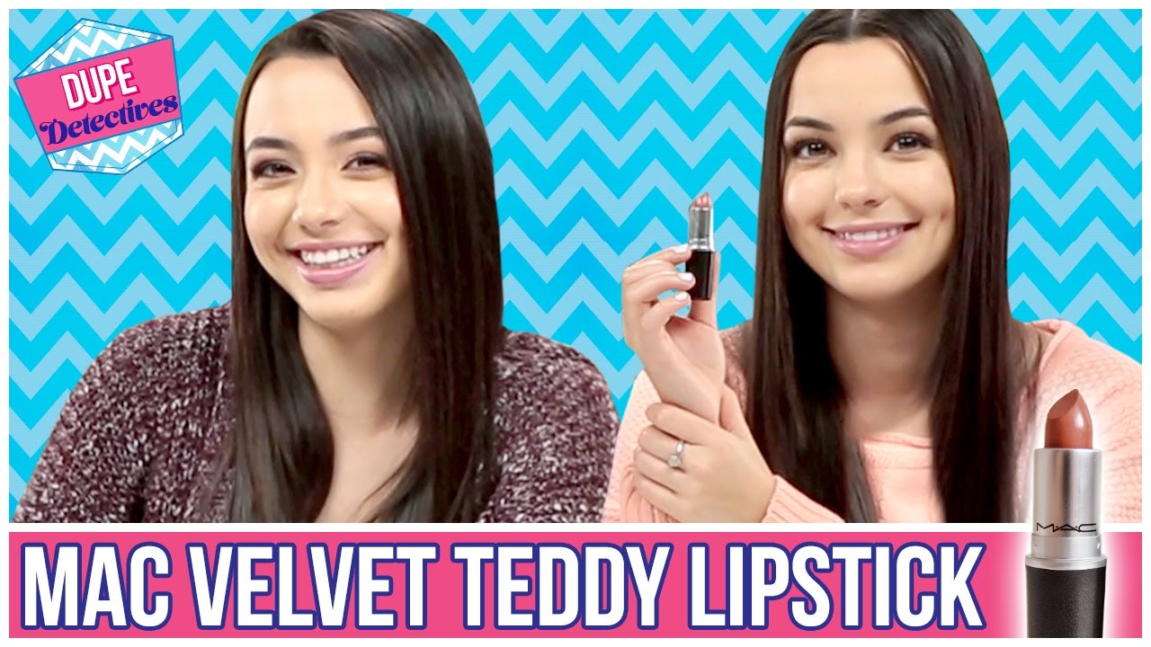 BEST MAC VELVET TEDDY LIPSTICK DUPE?! Dupe Detectives w/ the Merrell Twins