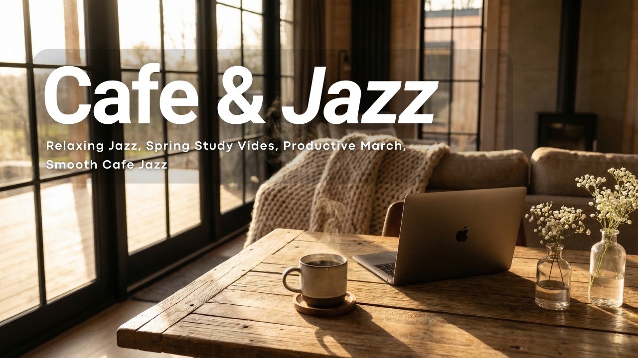 March Spring Café Jazz ☕ Relaxing Study & Work Music