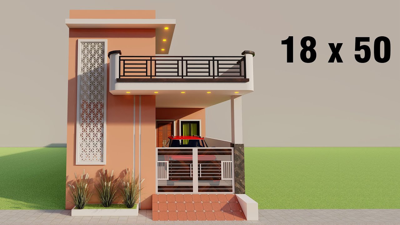 Small car parking 2 Bedroom house plan,18 by 50 parking house design,18x50 ghar ka naksha