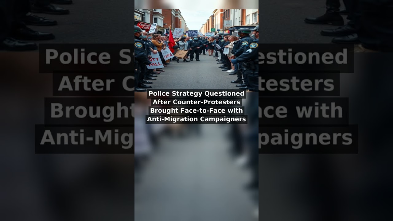 Police Strategy Questioned After Counter-Protesters Brought Face-to-Face with Anti-Migration Camp...