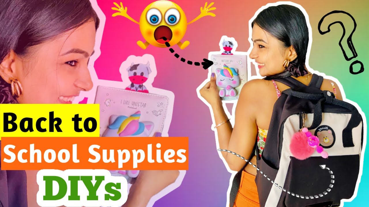 DIY Back to School Supplies😱#crafteraditi #diy #schoolsupplies #shorts #backtoschool @CrafterAditi