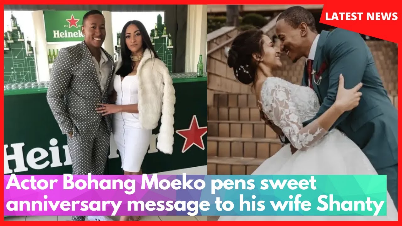 Actor Bohang Moeko pens sweet anniversary message to his wife Shanty