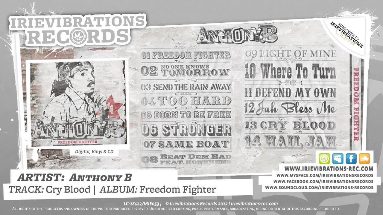 Anthony B - Cry Blood (Freedom Fighter)
