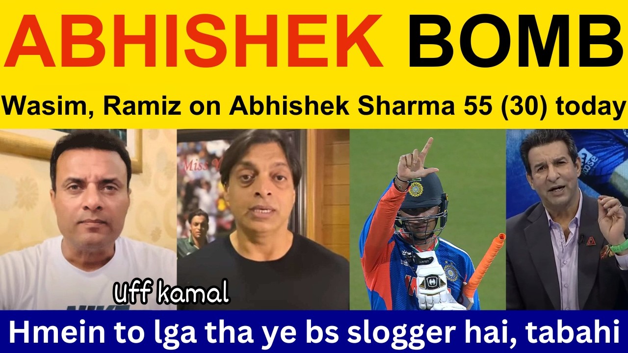 Tanveer Ahmed crying on ABHISHEK Sharma, Suryakumar Yadav batting today | Ramiz Raja, Shoaib Akhtar