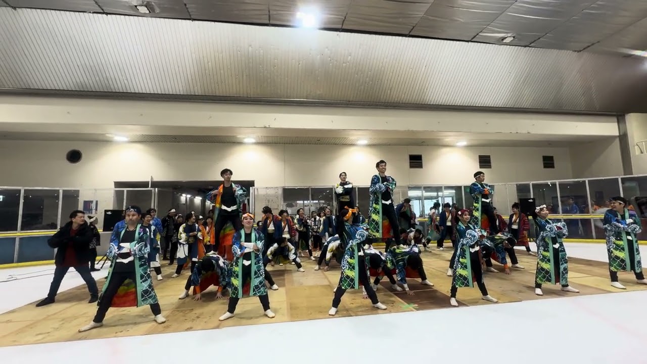 南中Z 「南中ソーラン」大須スケートリンク  2回目お正月特別企画どまつりで、招福祈願2026.1.3