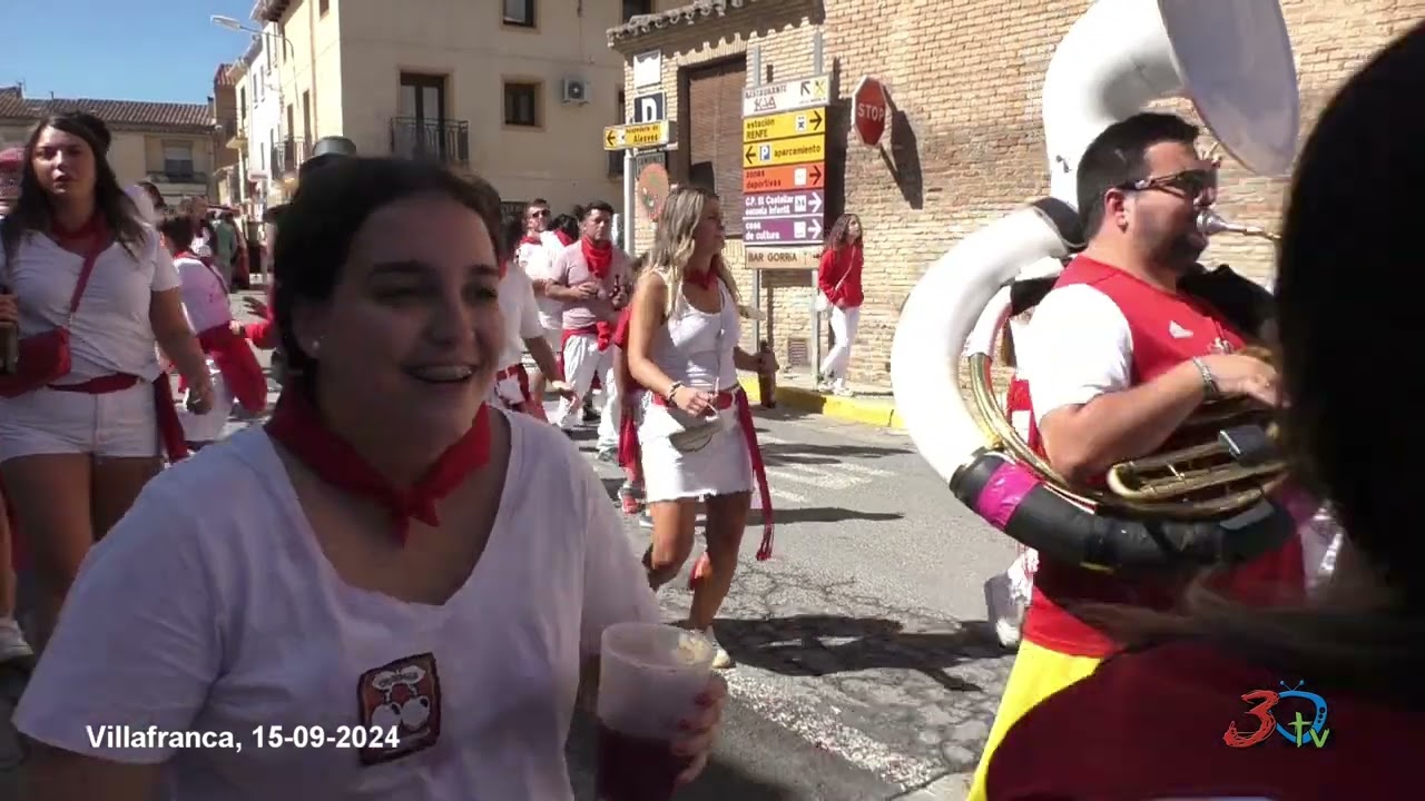 Villafranca, Fiestas 2024, Charanga Día del Cohete, 15/09/2024