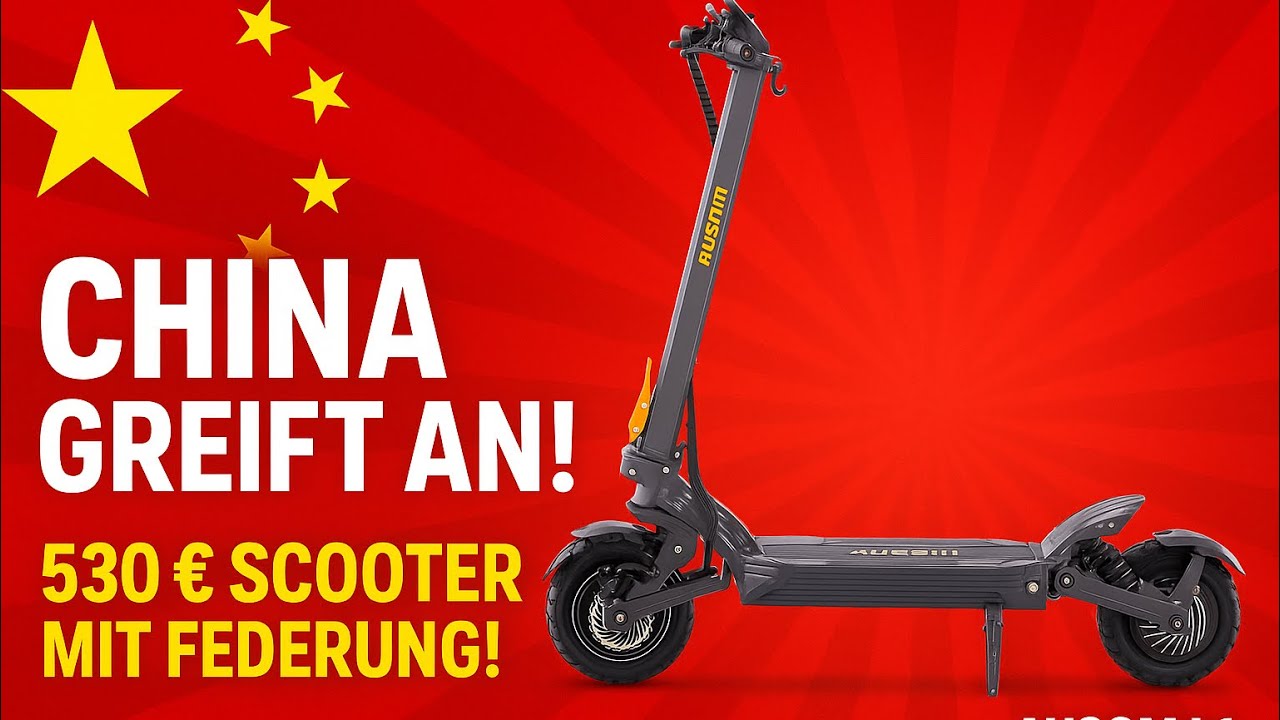 China übernimmt den Markt | Legaler 530€ Escooter mit Federung | Ausom L1