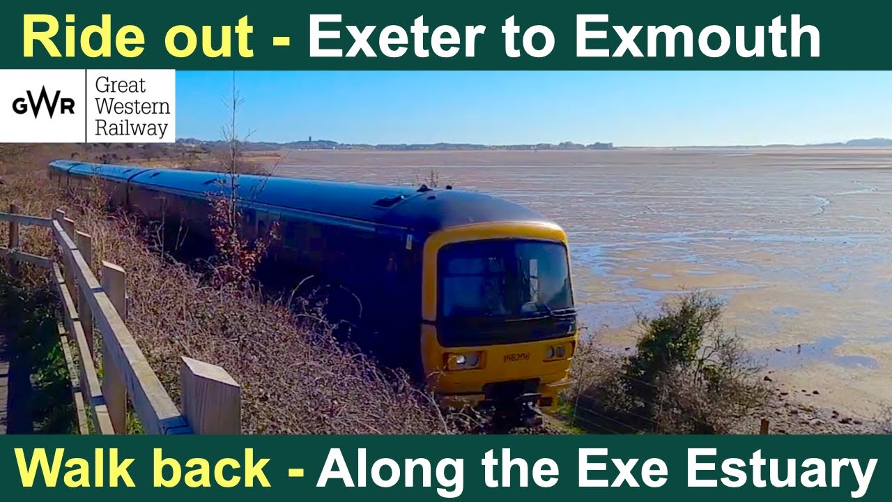 Exeter to Exmouth. A ride out and a walk back along the Exe estuary.