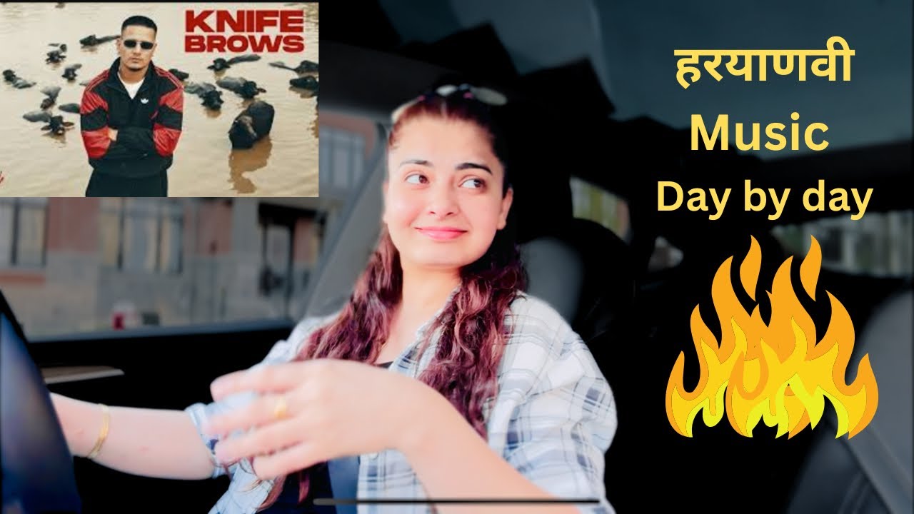 Reaction on KNIFE BROWS by @its_dhanda_nyoliwala  || Haryanvi Song Reaction by Punjabi Girl Canada  