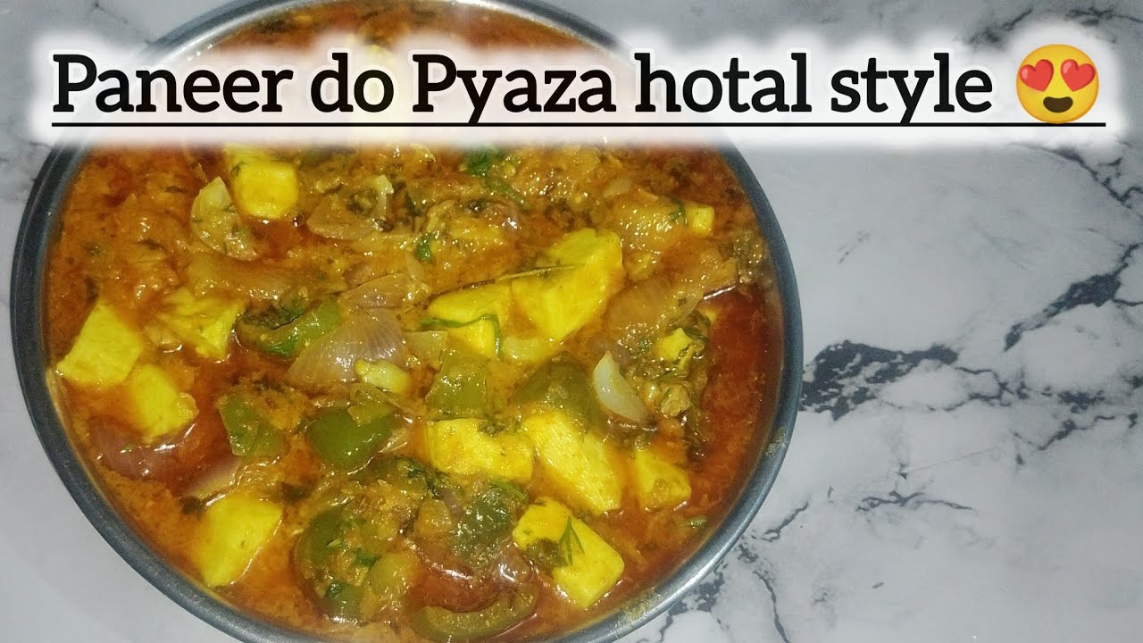 Paneer do Pyaza hotal style me ek baar try kare 😋😍#recipe #yt 