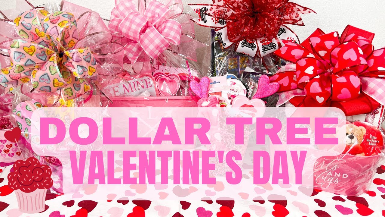 Dollar Tree Valentine's Day Gift Baskets 2023