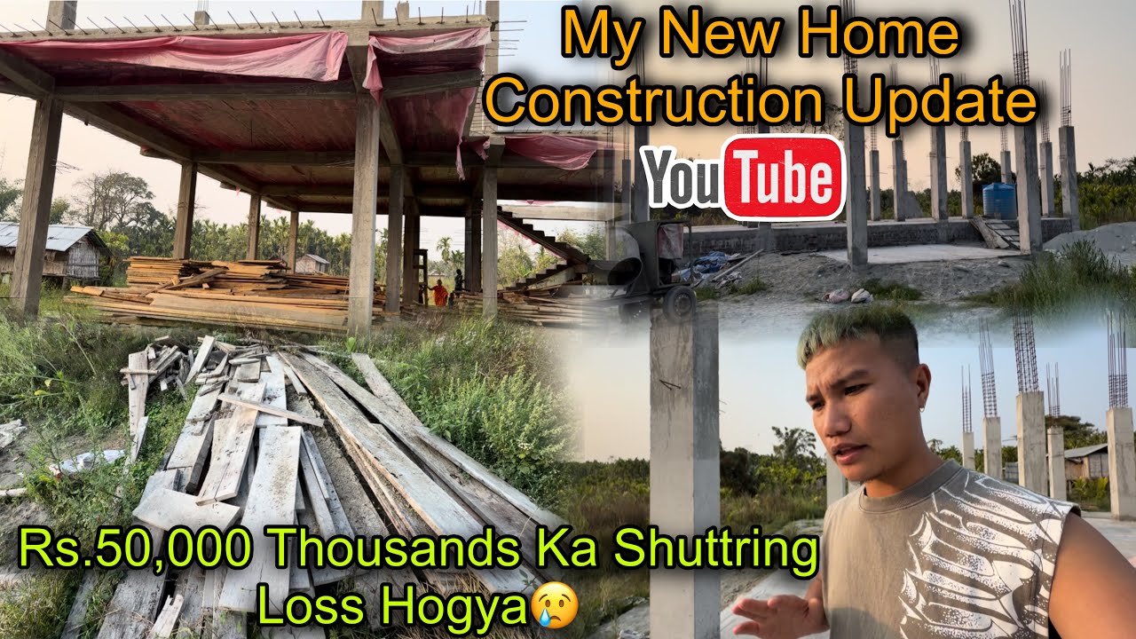 My New Home Construction Update || Rs.50000 Ka Loss Hogya 😢 Turmite Attacked My Shuttering Woods🥺