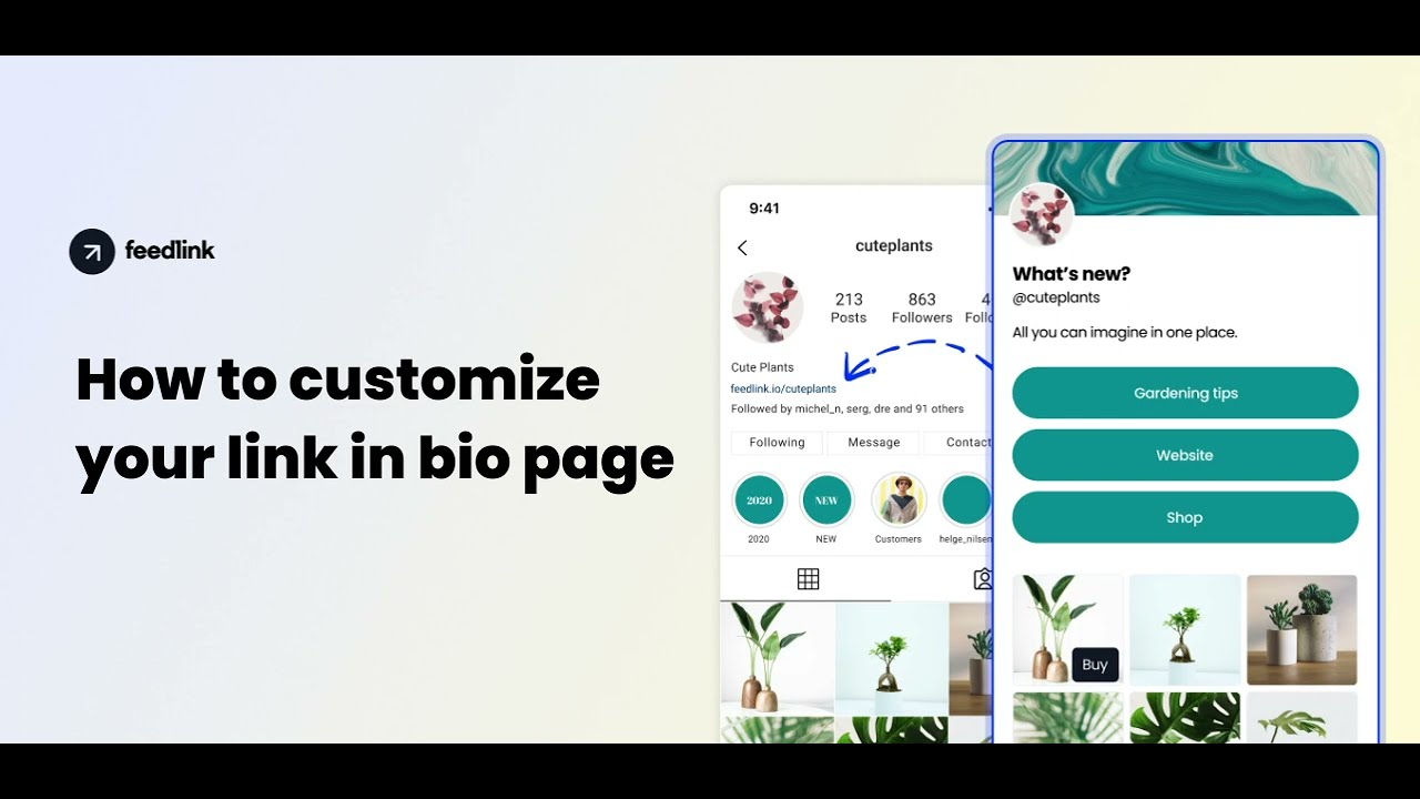 How to Customize Your Link in Bio Page - Feedlink