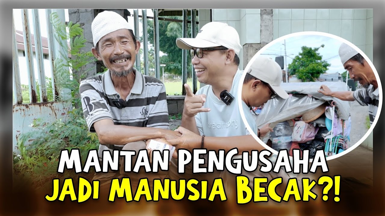 KISAH PILU PRIA. TIONGHOA ❗️😭❗️DULUNYA PENGUSAHA IKAN HIAS SEKARANG JADI MANUSIA BECAK
