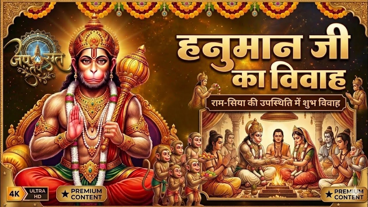 ✨ हनुमान जी का विवाह || ✨जानिए उनकी पत्नी और पुत्र का सच || विवाह से जुड़ी अनकही कहानियाँ || ✨🧡🔥