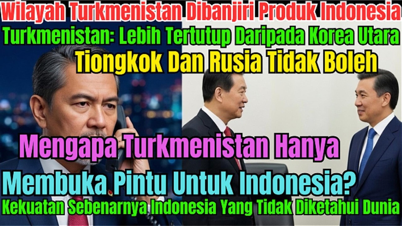 Turkmenistan Percayakan 80% Proyek Ke Indonesia, Tolak Tiongkok!