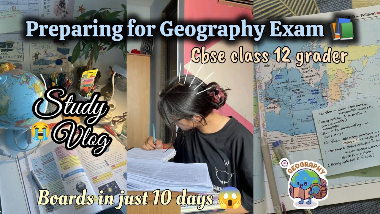 PREPARING FOR GEOGRAPHY*BOARD* EXAM 📚 As a cbse 12 grader 📖 Humanities student 🎀