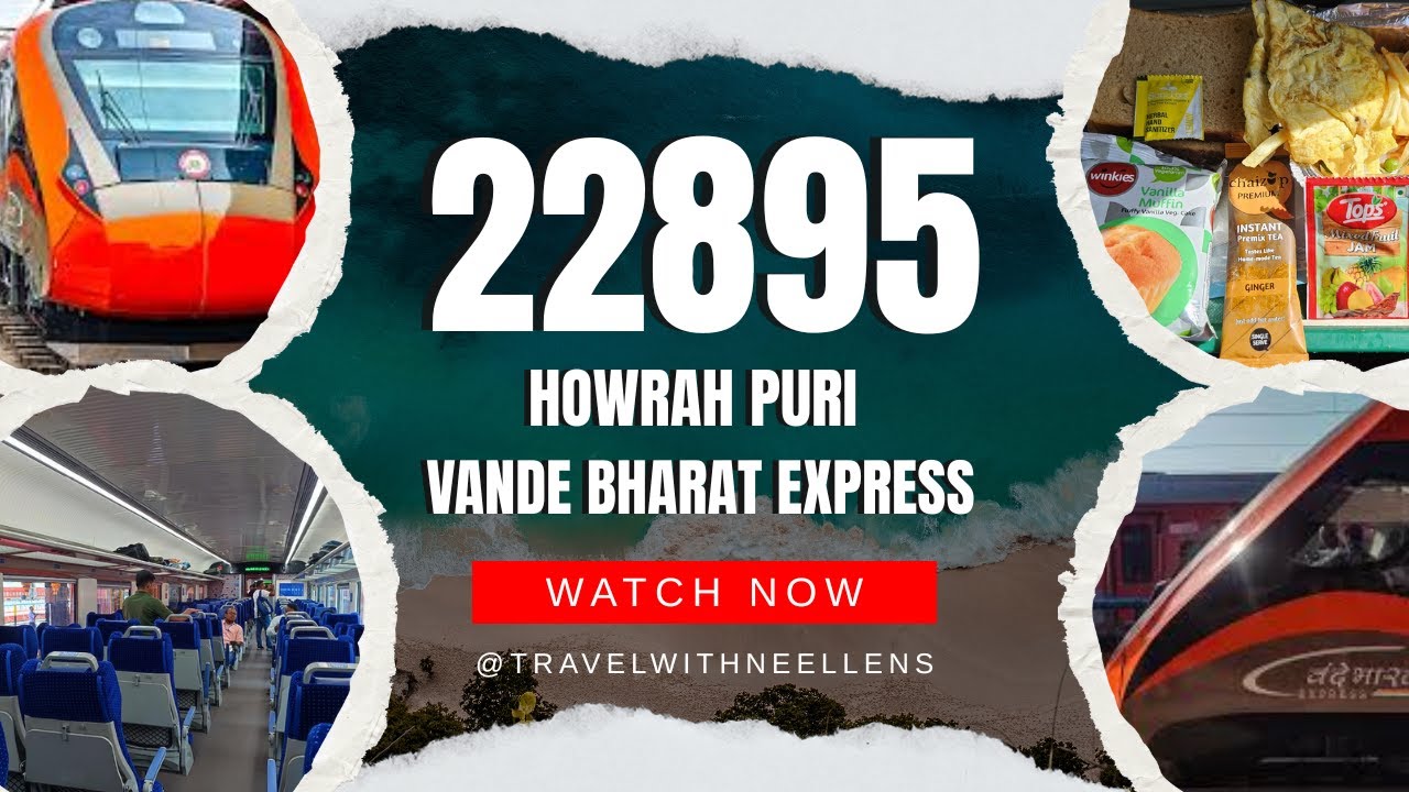 22895 | HOWRAH PURI VANDE BHARAT EXPRESS | FULL JOURNEY VLOG | 4K UHD