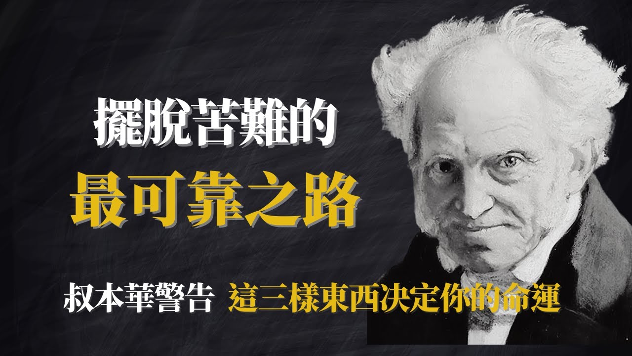 悲觀主義哲學家的終極救贖：不要追逐快樂｜決定命運的三个維度   #叔本华 #人生智慧 #哲学 #悲观主义 #生活哲学