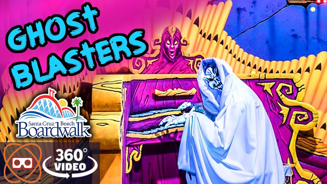 [5K 360] Ghost Blasters Dark Ride Shooter - Santa Cruz Beach Boardwalk