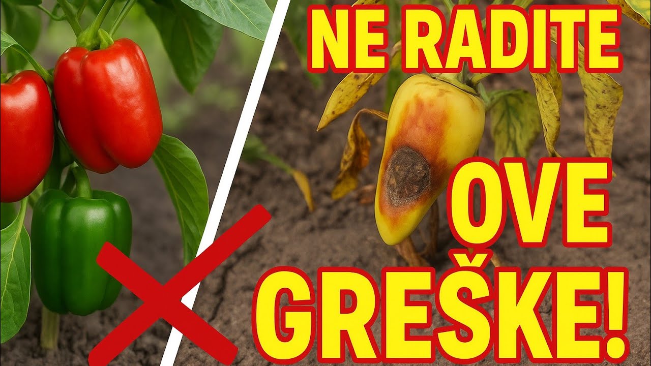 Uzgoj paprika: 5 grešaka koje vam mogu uništiti rod – a skoro svi ih prave!