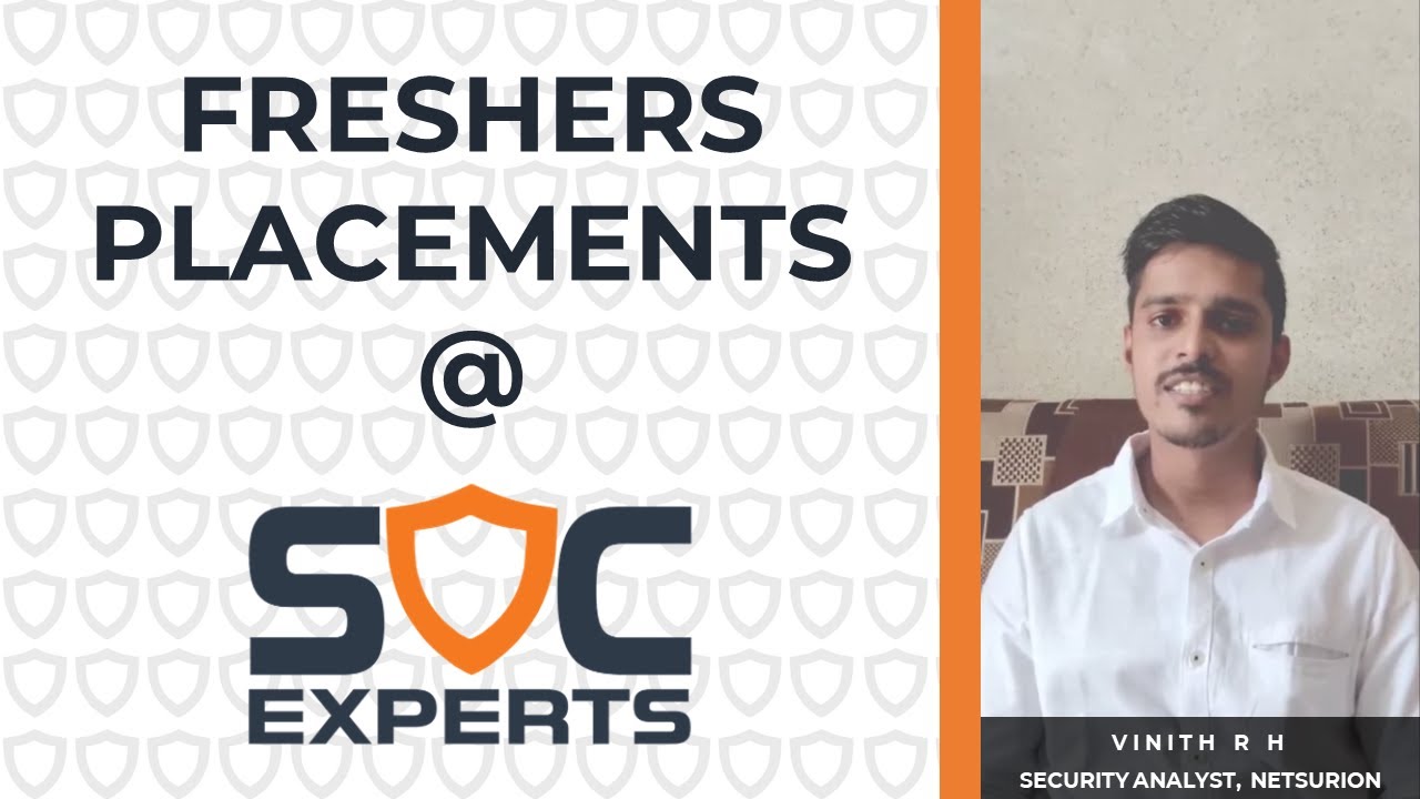 Magic Happened at SOC Experts - Vinith R H | Netsurion | Cybersecurity Jobs for Freshers