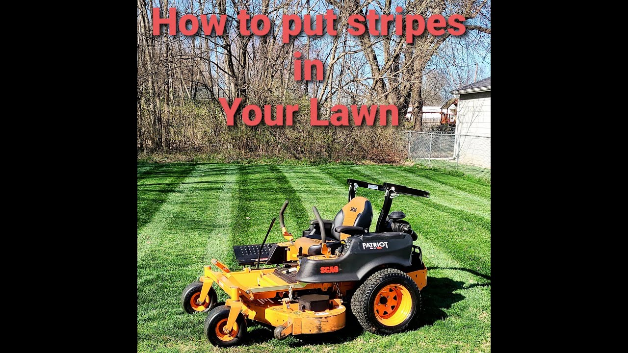 How to put stripes in your lawn (The dark, light effect)