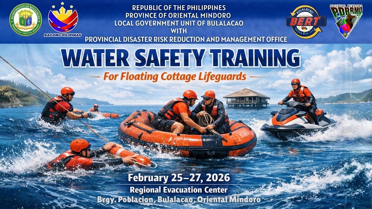 Water Safety Training for Floating Cottage Lifeguards of Bulalacao
