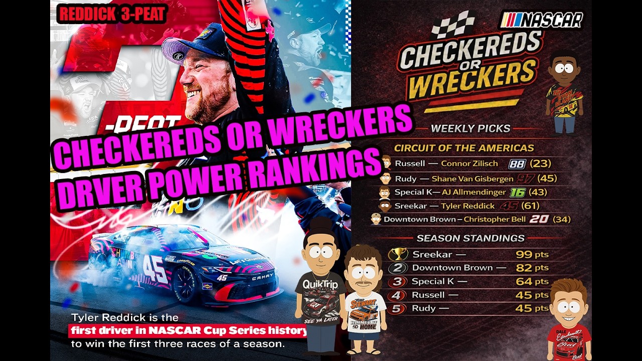 Checkereds or Wreckers: Post-COTA POWER RANKINGS
