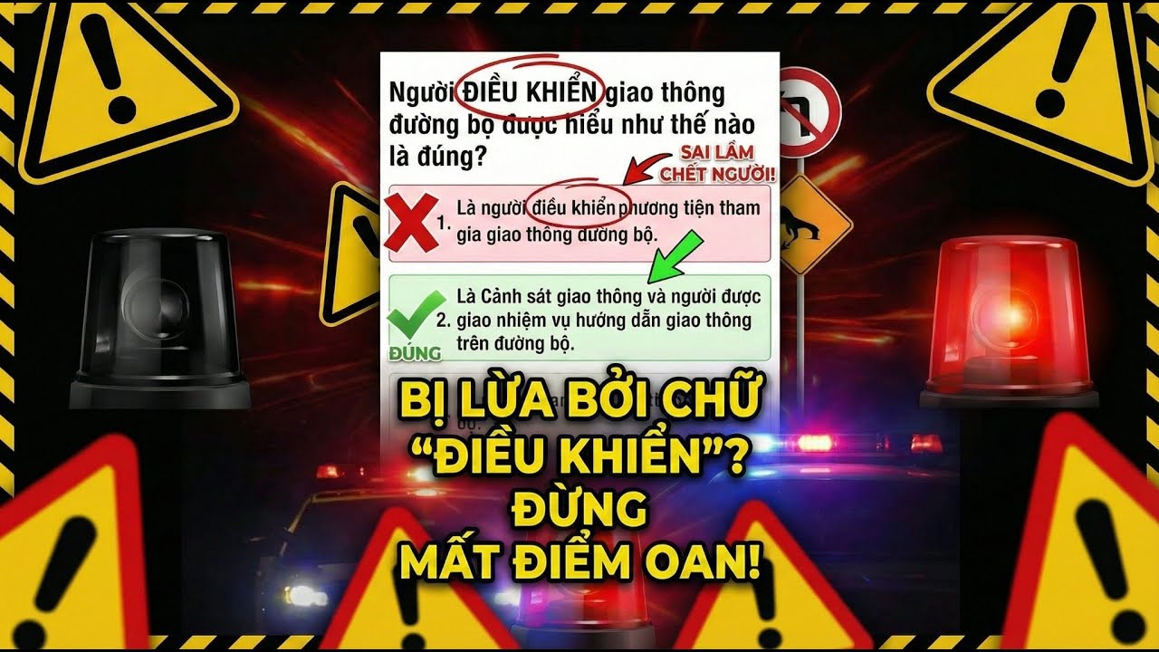 Suýt trượt lý thuyết chỉ vì chữ “ĐIỀU KHIỂN”