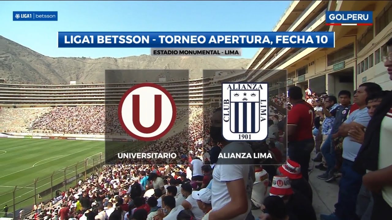 Universitario 1 - Alianza Lima 4 | Apertura 2022 (Fecha 10) | Partido Completo