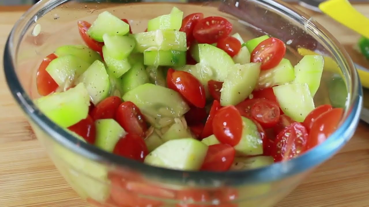 Cucumber & Tomato Salad | The Mexican FOOD Channel | Easy recipes