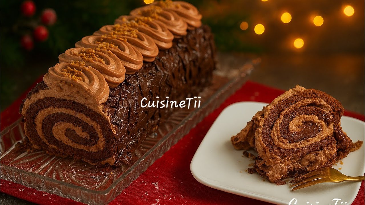 « Une seule cuillère de cette bûche… et tu es accro 🤎 » Nutella et noisette 