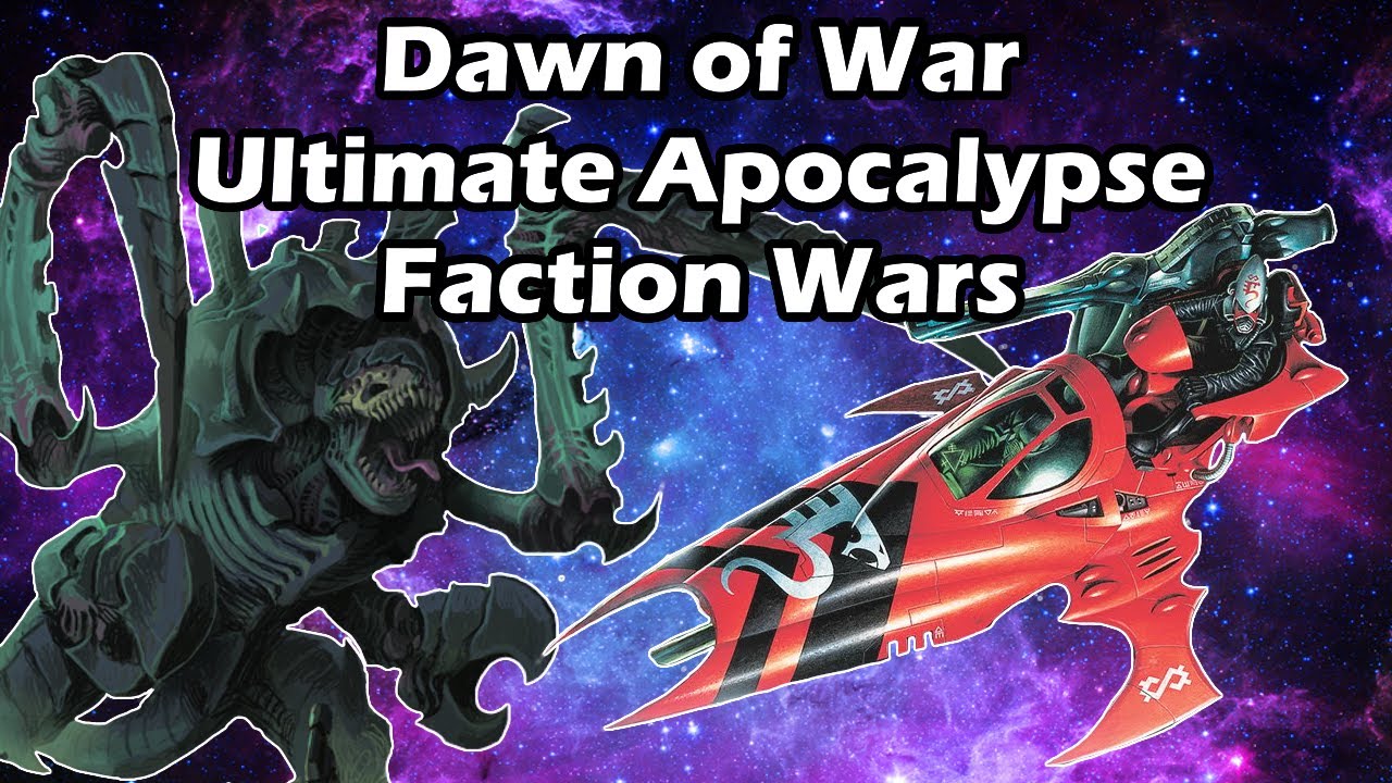 Dawn of War Ultimate Apocalypse Faction Wars: 2 vs 2 Eldar vs Tyranids