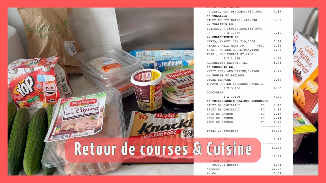 🛒 Retour de Courses & Préparation de plats 🥒