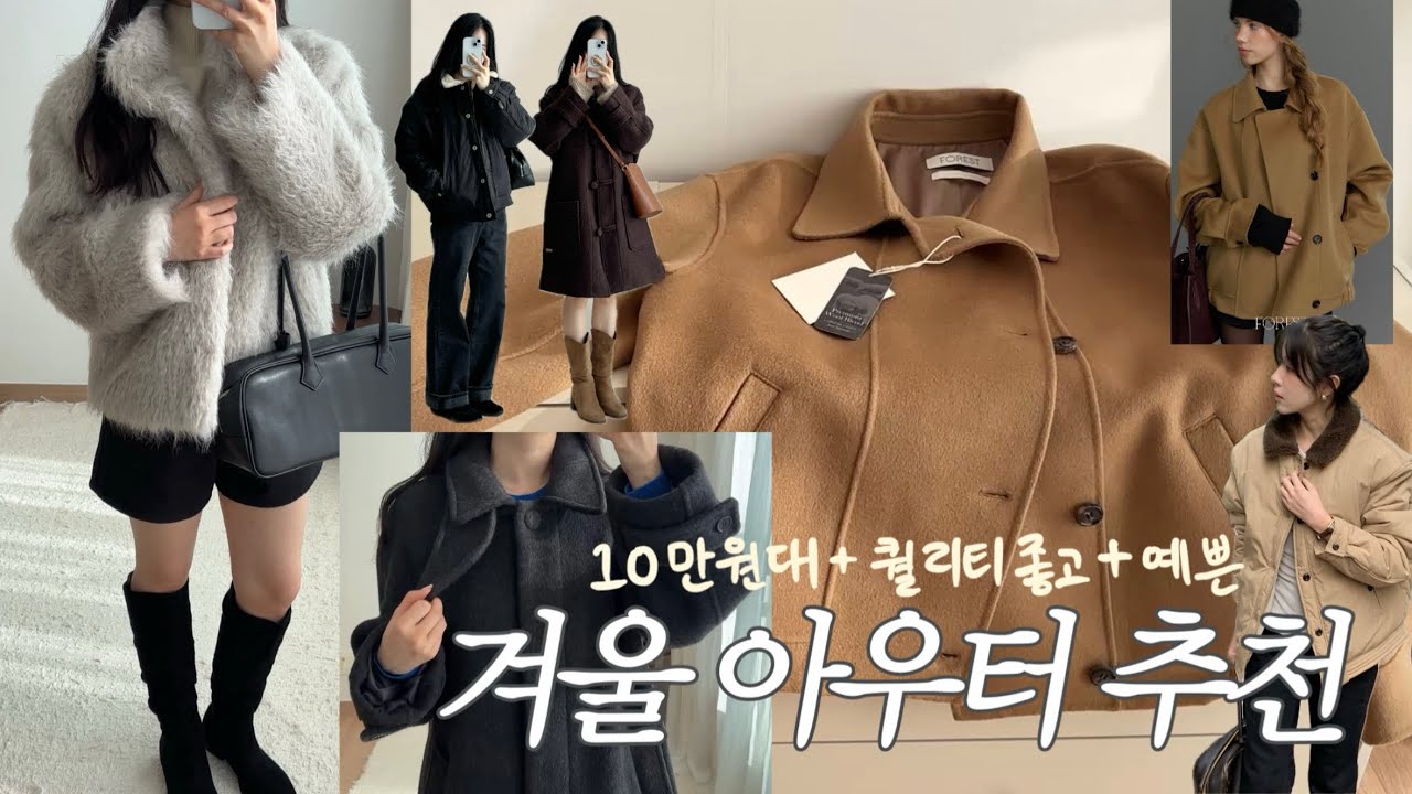 퀄리티 좋고 예쁜 10만원대 겨울 아우터 5가지 추천(도매텍+브랜드 블프 세일 털기🖤)